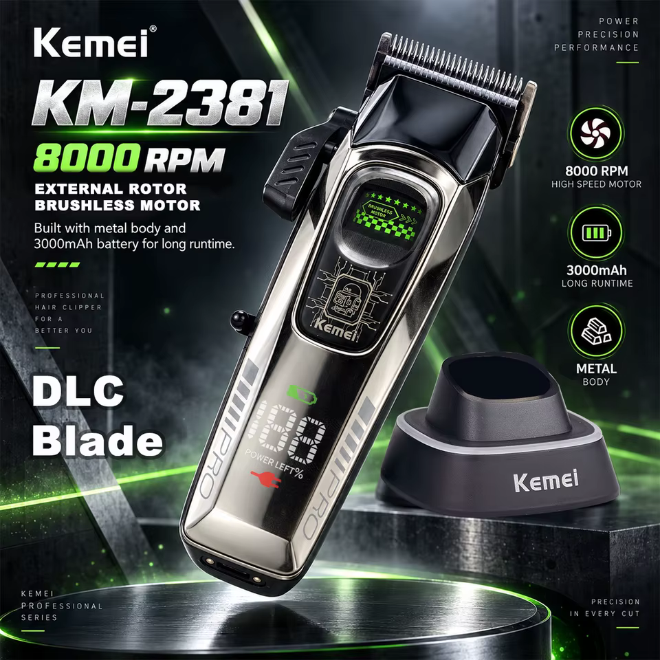 Máquina de Corte de Cabelo Kemei KM-2381