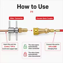 Conector Rápido para Geladeira 1/4" Thumbnail 3