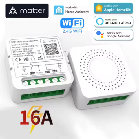 Interruptor Inteligente Matter WiFi 16A