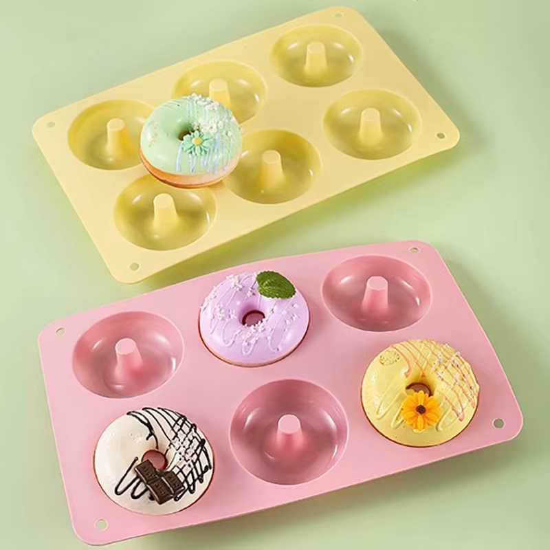Molde de Silicone para Donuts 6 Cavidades