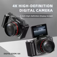 Câmera Digital 4K WiFi Tela Flip 18X Zoom Thumbnail 1