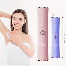 Barbeador Elétrico Feminino Recarregável 2 em 1 Thumbnail 6