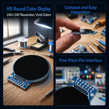 Módulo LCD TFT Redondo 1.28" Thumbnail 6