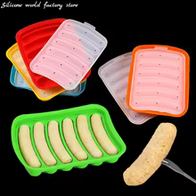 Molde de Silicone para Salsicha com Tampa Thumbnail 1