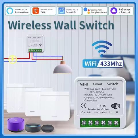 Interruptor Smart WiFi RF433MHz