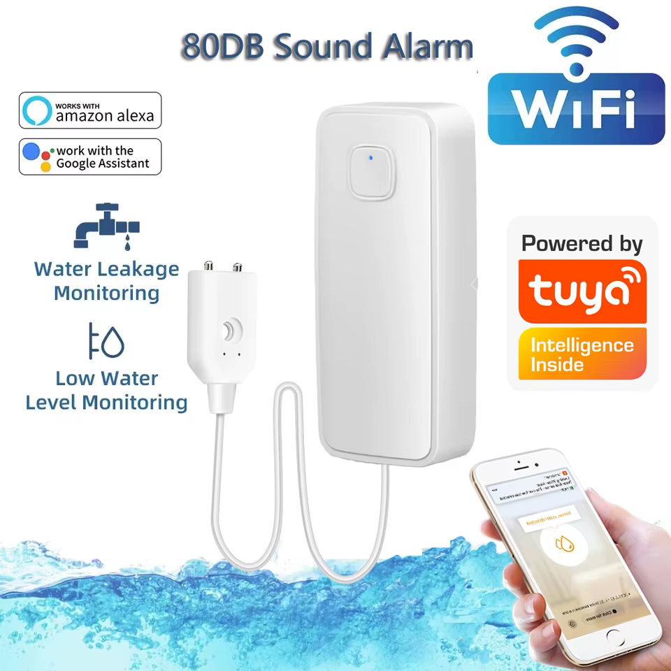 Sensor de Vazamento Inteligente WiFi