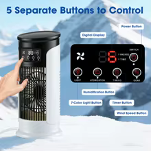 Mini Ar Condicionado Portátil USB Thumbnail 3