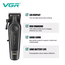 Aparador de Cabelo Profissional VGR V-197 Thumbnail 3
