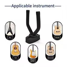 Suporte de Parede para Guitarra Preto Thumbnail 2