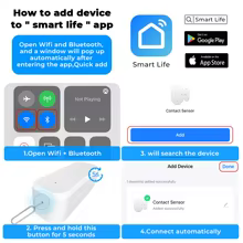 Sensor de Porta Inteligente Tuya Thumbnail 6