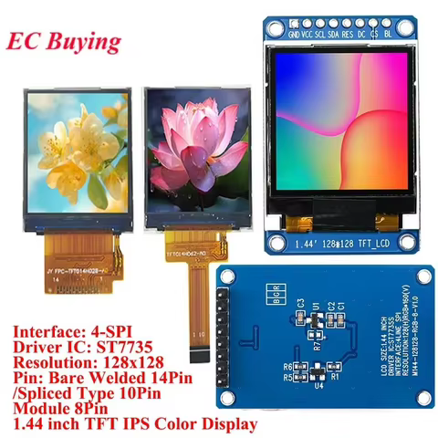 Display TFT 1.44" IPS 128x128 SPI