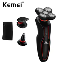 Barbeador Elétrico Kemei KM-6181 Thumbnail 1