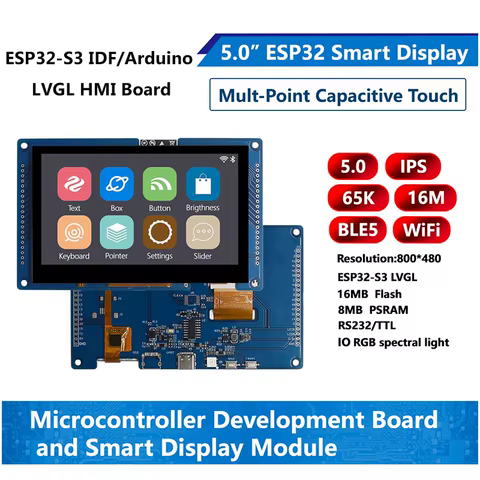 ESP32-S3 com Tela LCD RGB e Toque