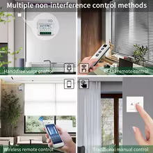 Interruptor Inteligente Tuya para Cortinas com Controle de Voz Thumbnail 6