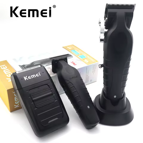 Kemei Kit Aparelho de Corte de Cabelo Profissional