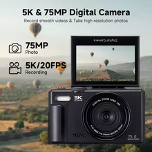Câmera Digital WiFi 75MP 5K Thumbnail 2