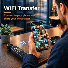 Câmera de Ação 1080P WiFi Rotativa Thumbnail 4
