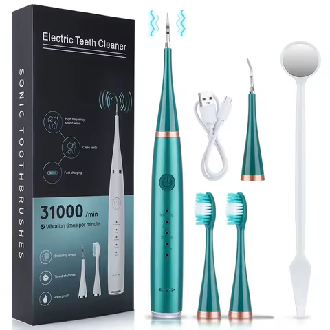 Escova de Dentes Elétrica Ultrassônica 3 em 1