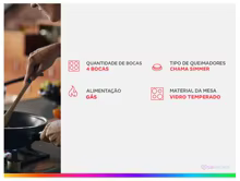 Cooktop Brastemp 4 Bocas GLP Preto Thumbnail 2
