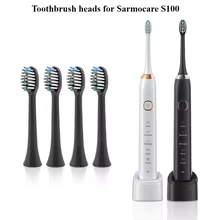 Kit 4 Cabeças Escova Elétrica Sarmocare S100 Thumbnail 1