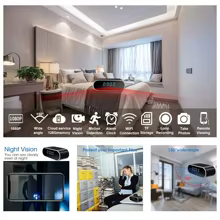 Mini Câmera Relógio 1080P WiFi Thumbnail 2