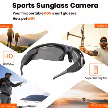 Óculos de Ação FPV Câmera WiFi 1080P Thumbnail 3