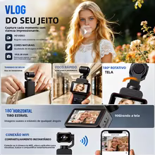 Câmera de Ação 1080P Rotativa Thumbnail 2