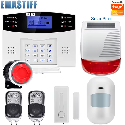 Kit Alarme Residencial WiFi GSM 433MHz