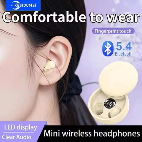 Fones TWS Invisíveis Bluetooth 5.4