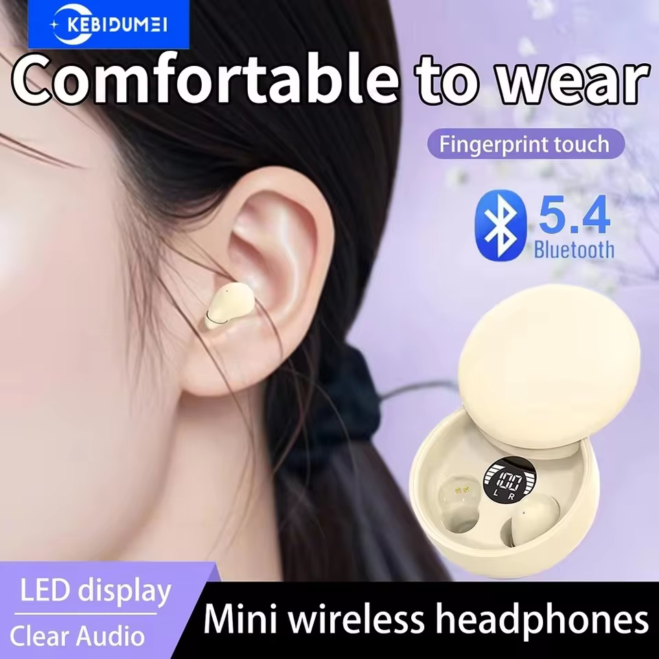 Fones TWS Invisíveis Bluetooth 5.4