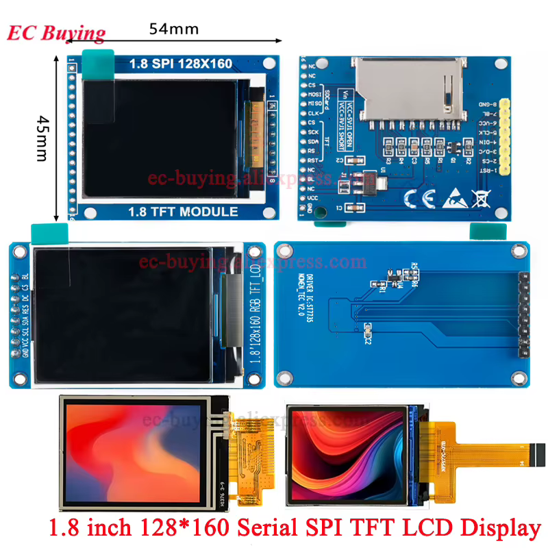 Módulo LCD TFT 1.8" 128x160 SPI
