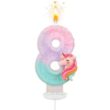 Velas de Aniversário Unicórnio Thumbnail 5