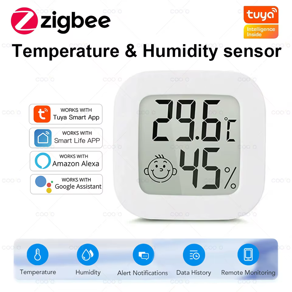 Sensor Zigbee Tuya Temperatura e Umidade