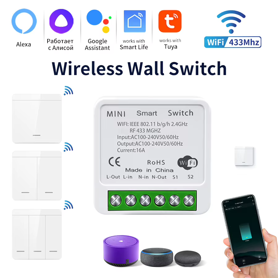 Interruptor Inteligente WiFi Tuya 16A