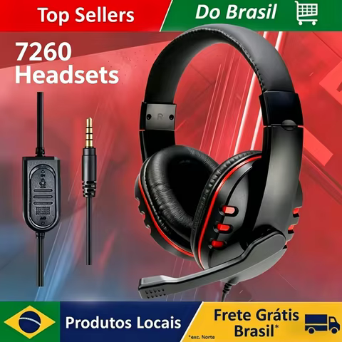 Headset Gamer Over-Ear 3.5mm