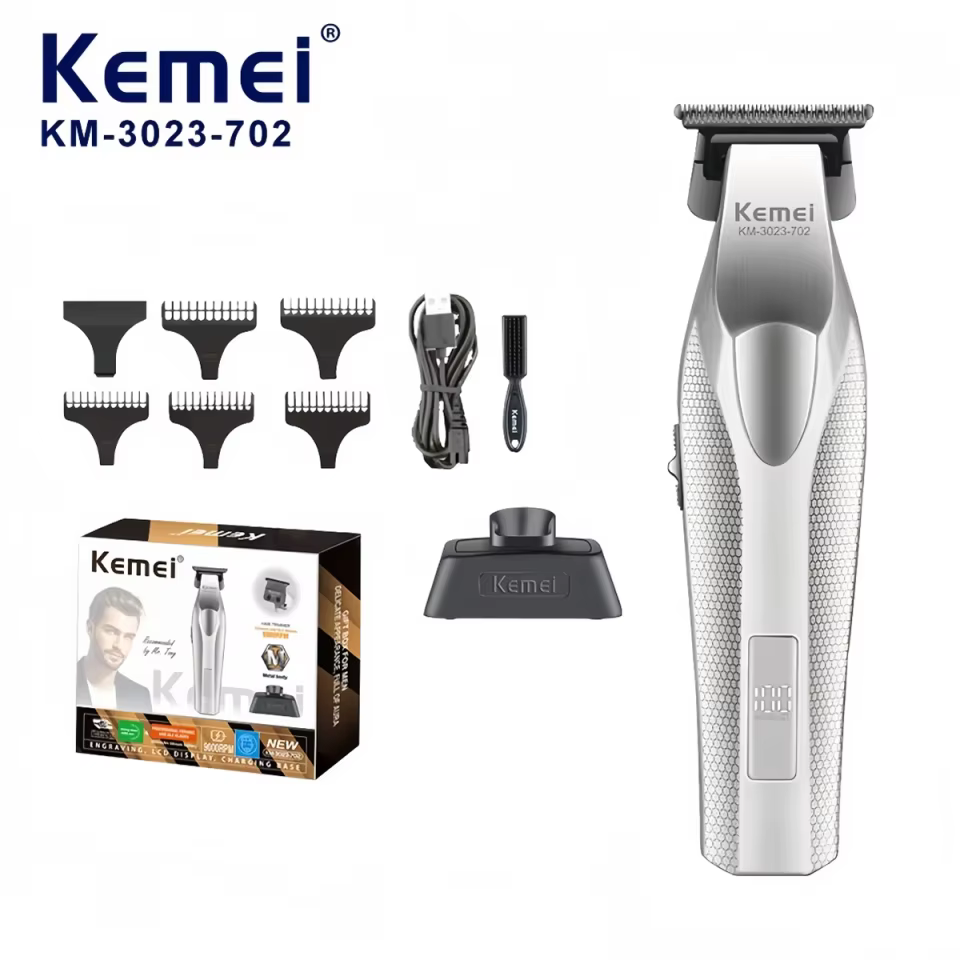Kemei KM-3023-702 Máquina de Corte de Cabelo Profissional