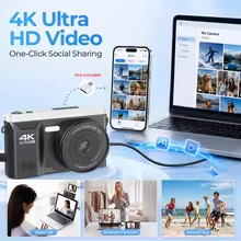 Câmera Digital 4K Vlogging 75MP Thumbnail 5