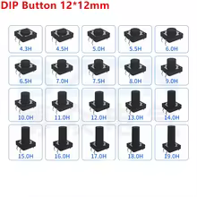 Micro Mini Botão Tátil 12V 20 Pcs Thumbnail 2