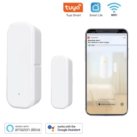 Sensor de Porta Inteligente Wi-Fi Tuya