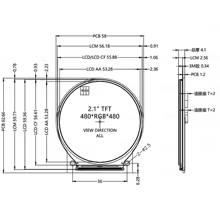 Display LCD TFT 2.1" Circular Thumbnail 4
