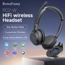 Rownfusny R02 Headset Bluetooth e USB Thumbnail 1