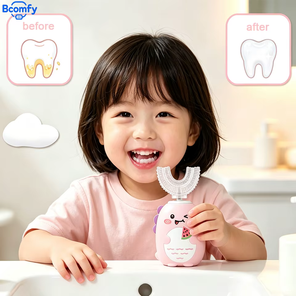 Escova de Dentes Elétrica Infantil Recarregável