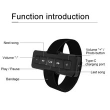 Controle de Mídia Bluetooth 5.0 IPX4 Thumbnail 4