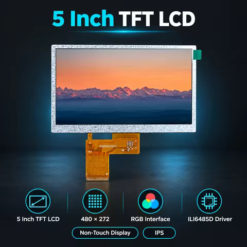 Módulo LCD TFT 5 Polegadas