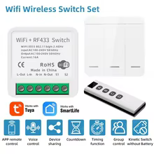 Interruptor Inteligente WiFi Tuya 16A RF433 Thumbnail 3
