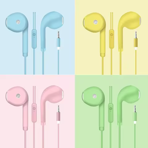 Fone de Ouvido com Fio e Microfone