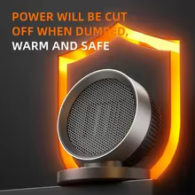 Aquecedor de Mesa Portátil com Ventilador Thumbnail 3