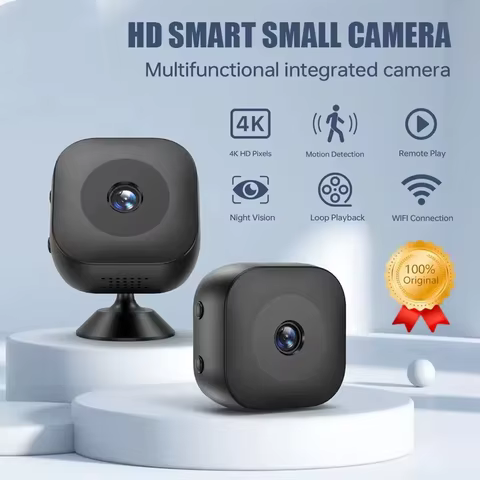 Câmera Mini 4K Wi-Fi Segurança