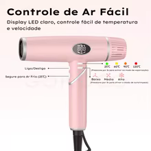 Secador de Cabelo Dobrável com Íons Negativos Thumbnail 4