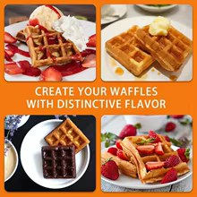 Máquina de Waffles Elétrica 1600W Thumbnail 6